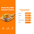 BROWN RICE  WITH ROASTED CHICKEN