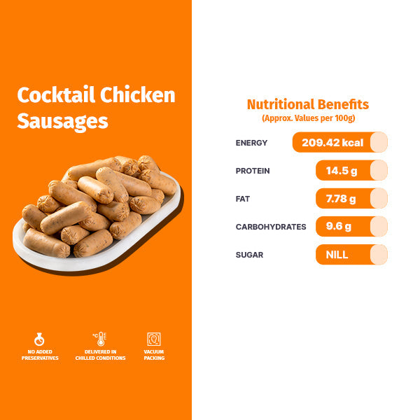 COCKTAIL CHICKEN SAUSAGES