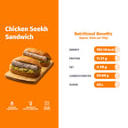 CHICKEN SEEKH SANDWICH