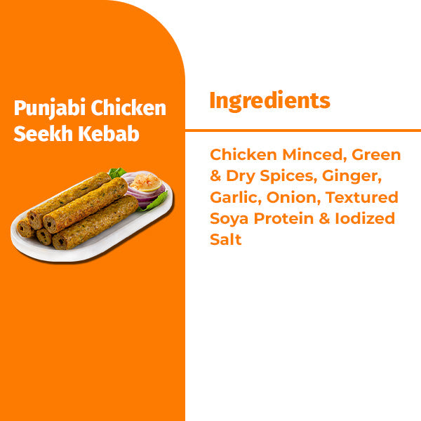 PUNJABI CHICKEN SEEKH KEBAB