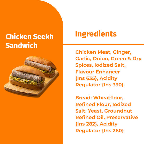 CHICKEN SEEKH SANDWICH