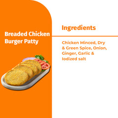 BREADED CHICKEN BURGER PATTY