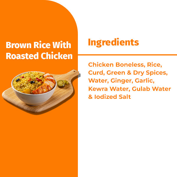 BROWN RICE  WITH ROASTED CHICKEN