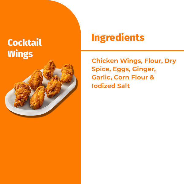 COCKTAIL WINGS