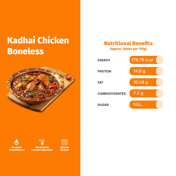 KADHAI CHICKEN BONELESS