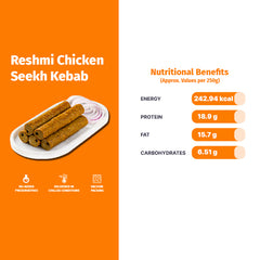 RESHMI CHICKEN SEEKH KEBAB