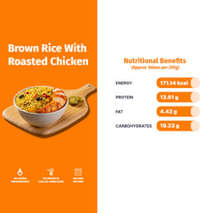 BROWN RICE  WITH ROASTED CHICKEN
