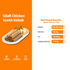 GILAFI CHICKEN SEEKH KEBAB