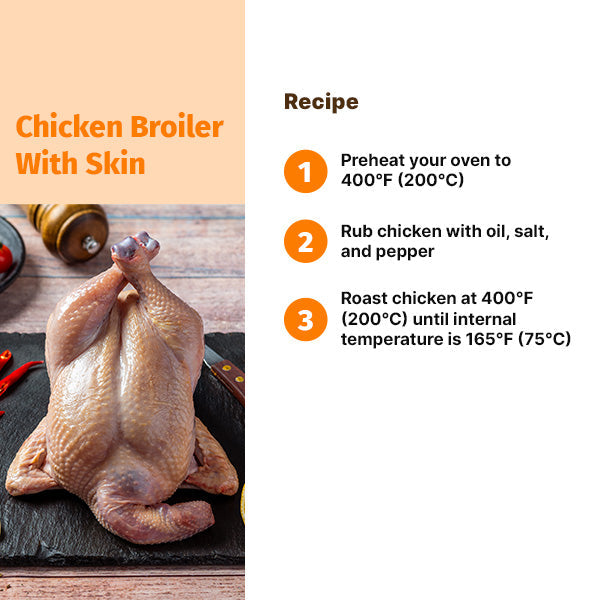 CHICKEN BROILER WITH SKIN