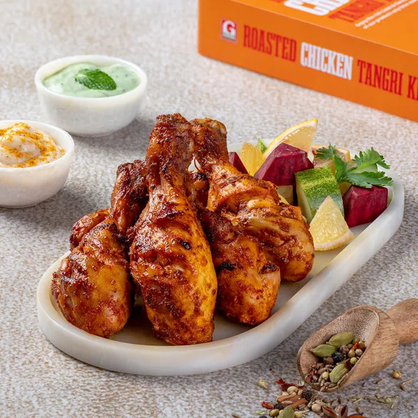 ROASTED CHICKEN TANGRI KEBAB Green Chick Chop
