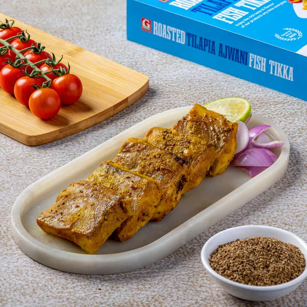 ROASTED TILAPIA AJWAIN FISH TIKKA