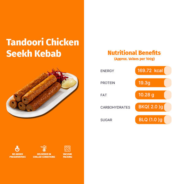 TANDOORI CHICKEN SEEKH KEBAB