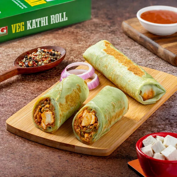 Cathi Rool VEG KATHI ROLL – Green Chick Chop
